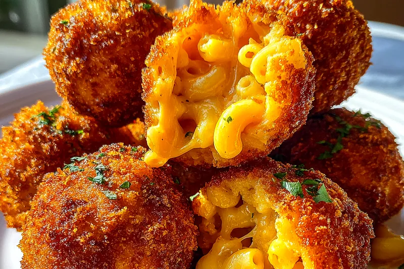 Fresh ingredients for Air Fryer Macaroni Cheese Balls