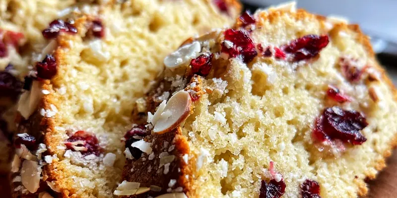 Moist Almond Flour Cranberry Bread - Gluten-Free &amp; Naturally Sweet