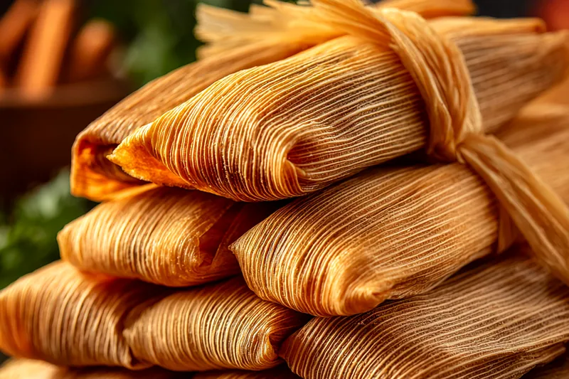 Fresh ingredients for Authentic Mexican Tamale Delight