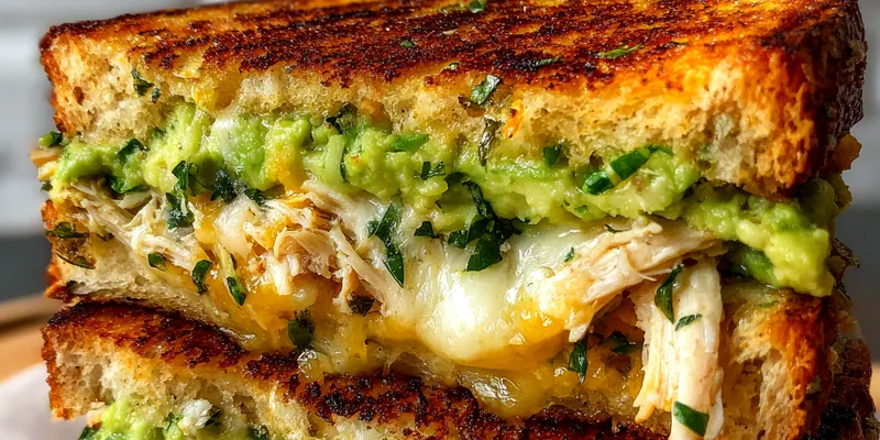 Avocado Chicken Melt Delight