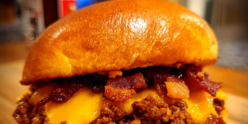 Bacon Cheddar Beef Sandwich