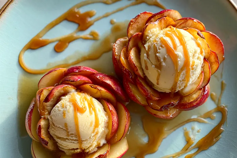 Fresh ingredients for Baked Apple Bloom Dessert