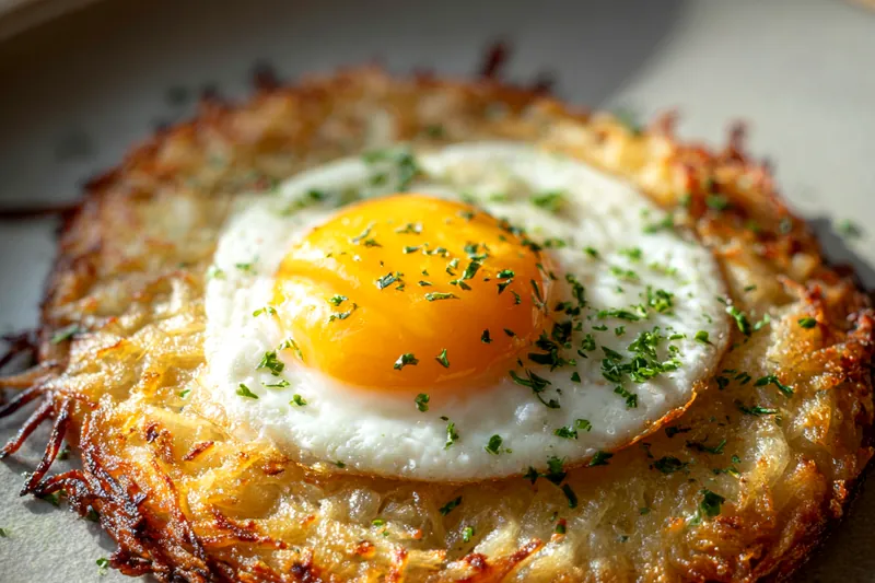 Fresh ingredients for Baked Egg Potato Stack