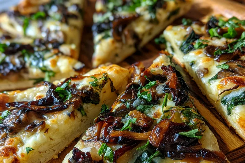 Cooking process for Baked Spinach Mushroom Triangles
