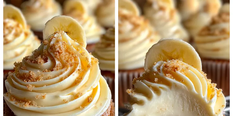 Banana Cream Cupcakes with Filling
