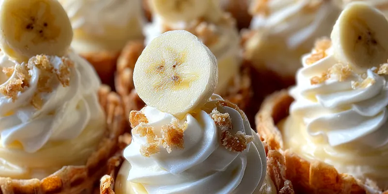 Banana Cream Waffle Cones