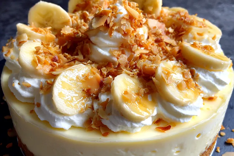 Cooking process for Banana Crunch Cheesecake Delight