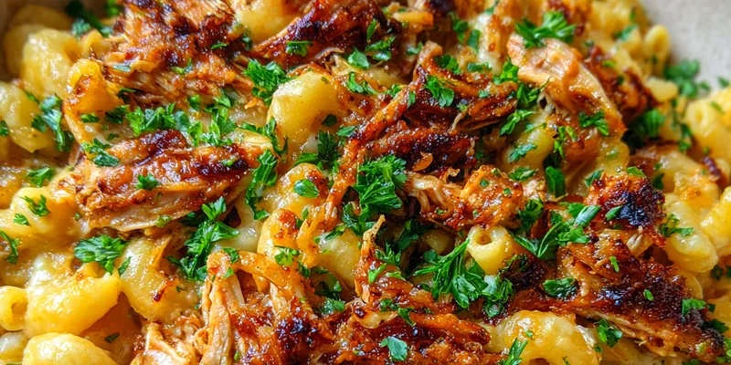 Cheesy BBQ Chicken Pasta Bake