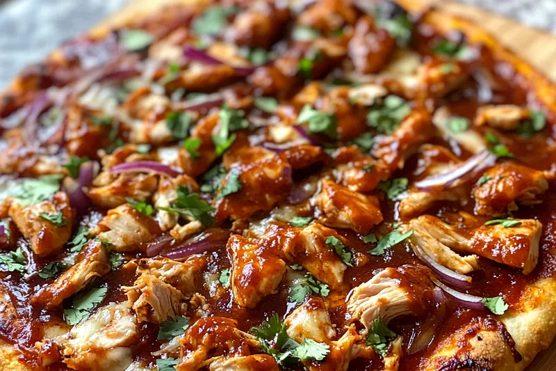 Chef stirring the skillet with Savory BBQ Chicken Delight cooking to perfection.
