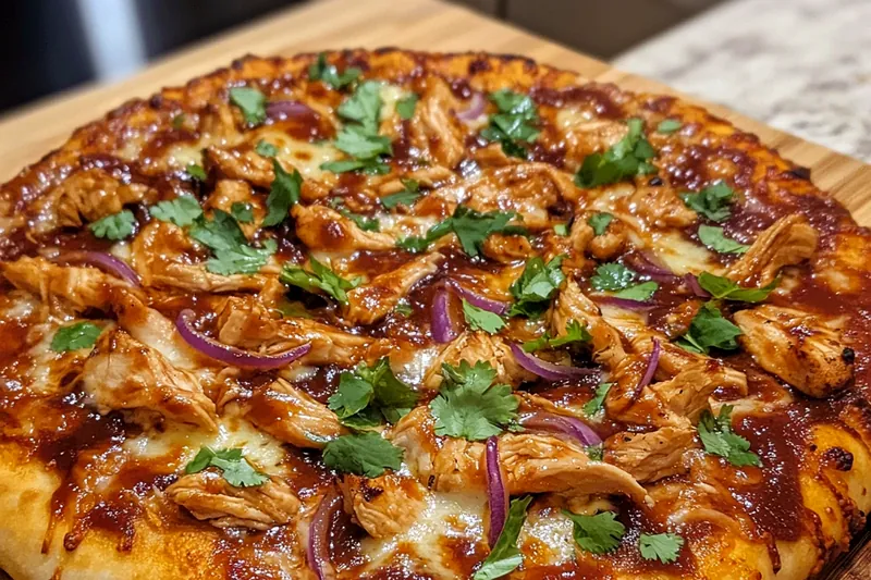 A vibrant display of ingredients for Savory BBQ Chicken Delight including chicken, spices, and sauces.