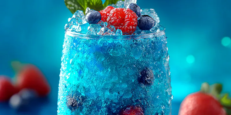 Berry Mint Frozen Slush