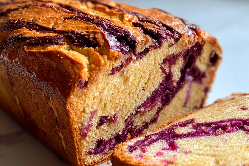 Cooking process for Berry Swirl Banana Bread