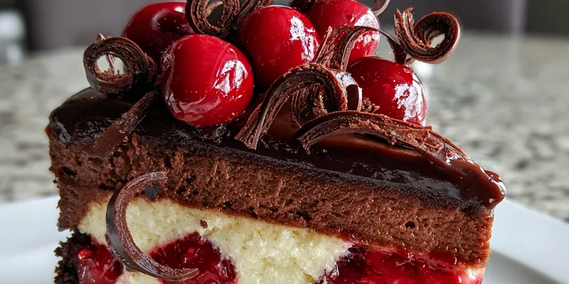 No-Bake Black Forest Cheesecake