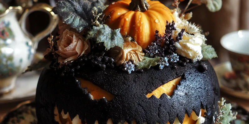 Black Velvet Halloween Cake With Cream Cheese Frosting