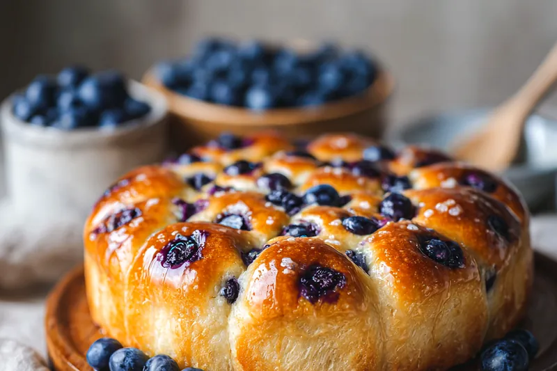 Fresh ingredients for Blueberry Cottage Cheese Bread