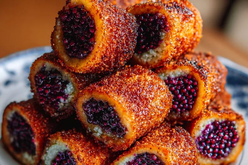 Fresh ingredients for Blueberry Cream Pastry Delight