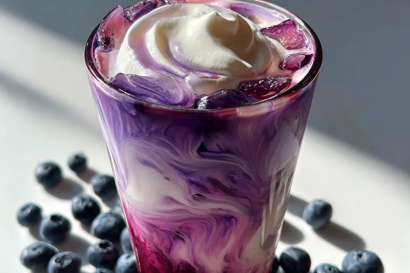 Cooking process for Blueberry Cream Soda Delight