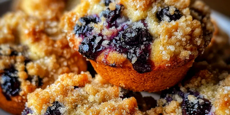 Blueberry Muffin Cookies with Streusel Topping