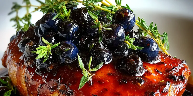 Blueberry Thyme Glazed Chicken