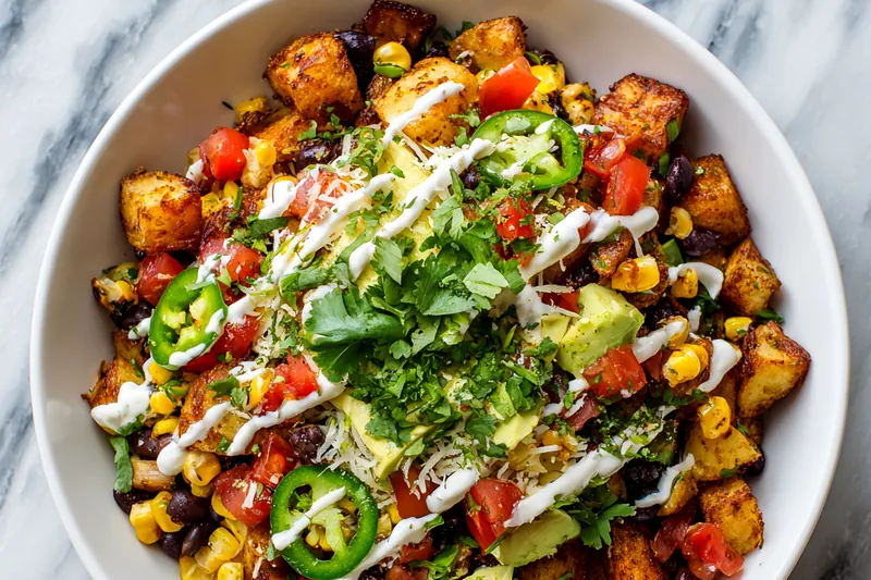 Golden-brown potato cubes roasting on a baking sheet, showing perfect browning and crispy edges developing in the oven