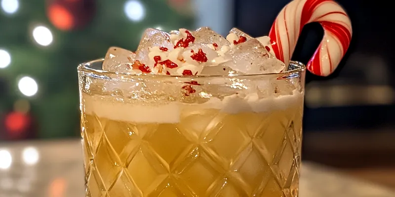 Festive Candy Cane Margarita