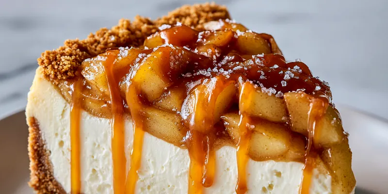 Caramel Apple Pie Cheesecake
