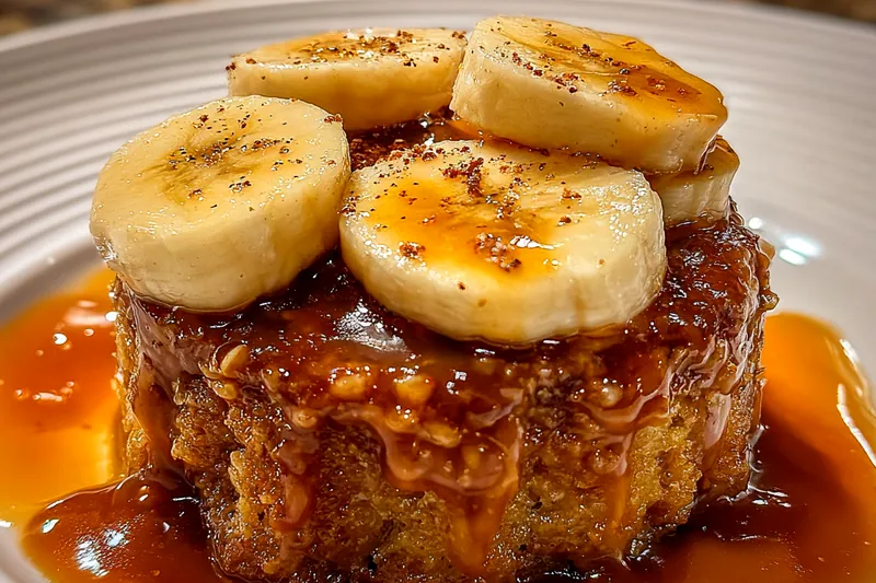 Cooking process for Caramel Banana Dessert Delight