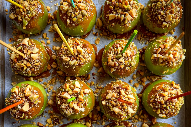 Cooking process for Caramel Nut Coated Grapes