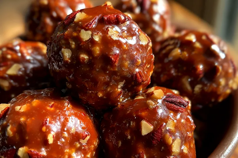 Fresh ingredients for Caramel Pecan Dessert Bites