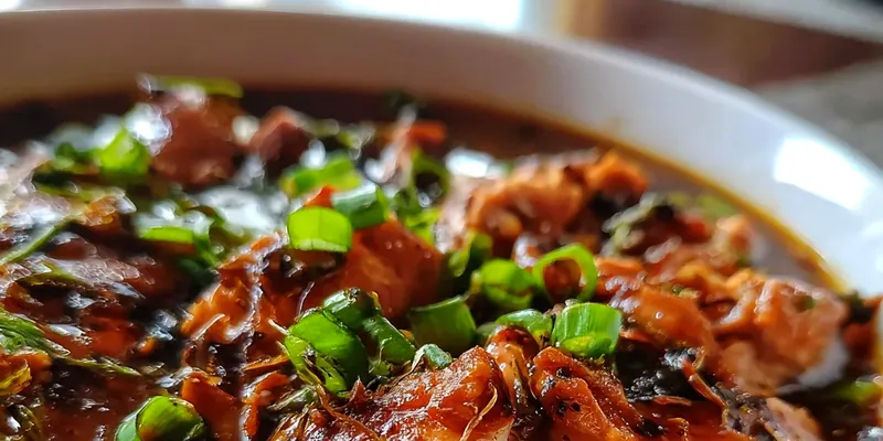 Caramelised Soy Chicken with Garlic Ginger Broth - Asian Comfort Food