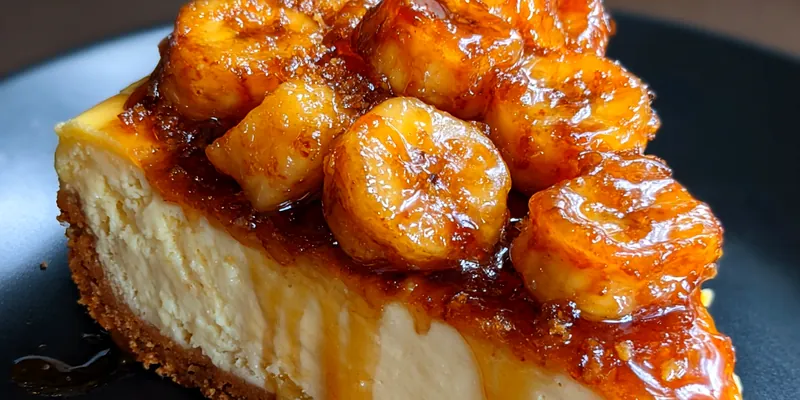 Delicious Caramelized Banana Cheesecake