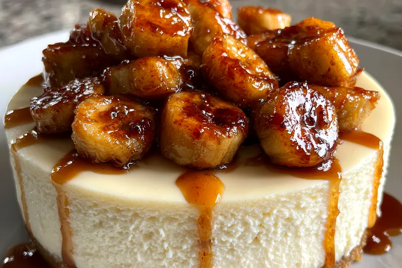 Fresh ingredients for Caramelized Banana Cheesecake Delight