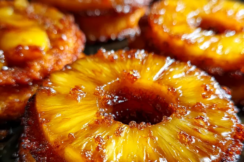 Cooking process for Caramelized Pineapple Cookie Delight