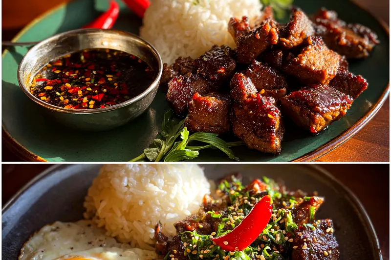 Cooking process for Caramelized Pork Delight