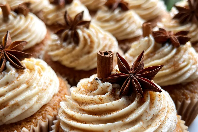 Cooking process for Chai Spice Buttercream Cupcakes