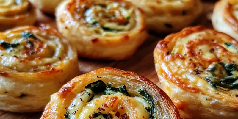 Savory Cheese Spinach Rolls