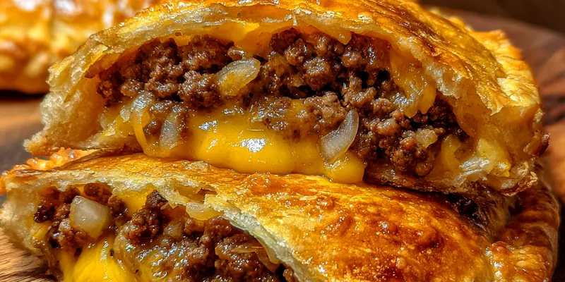 Cheeseburger Pastry Pockets