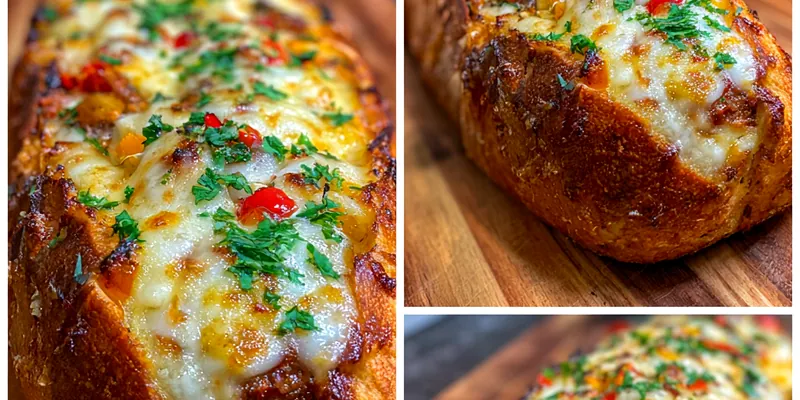 Savory Cheesesteak Garlic Loaf