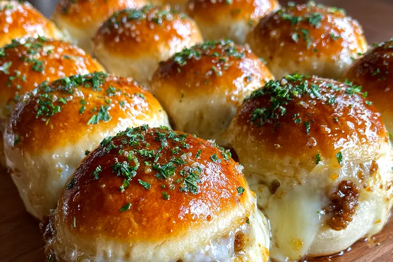 Fresh ingredients for Cheesy Garlic Bread Bombs