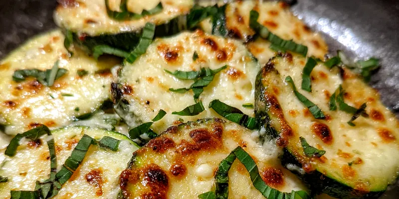 Cheesy Grilled Zucchini Slices