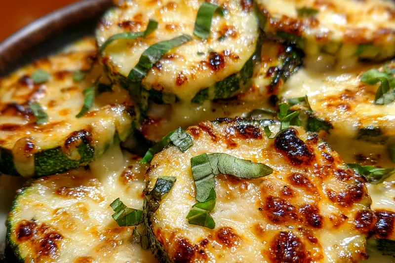 Fresh ingredients for Cheesy Grilled Zucchini Slices