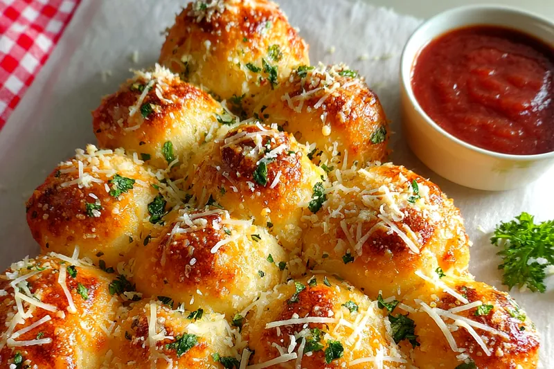 Cooking process for Cheesy Holiday Pull-Apart Bread