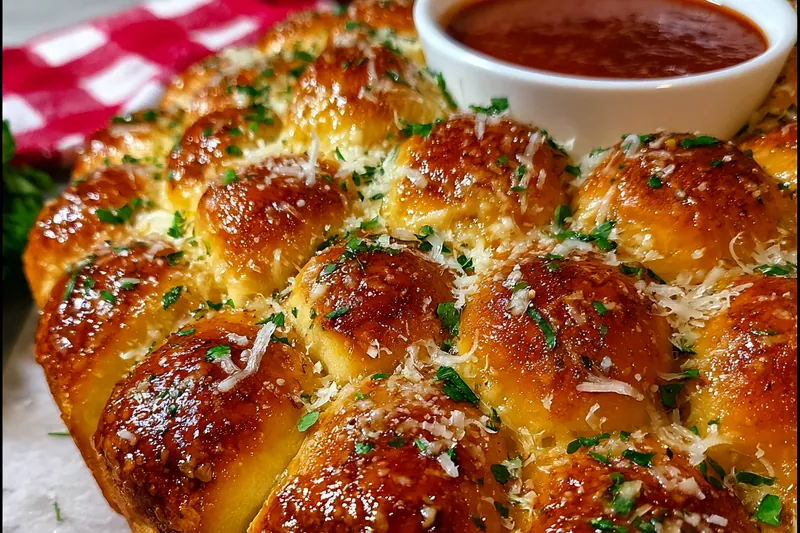 Fresh ingredients for Cheesy Holiday Pull-Apart Bread