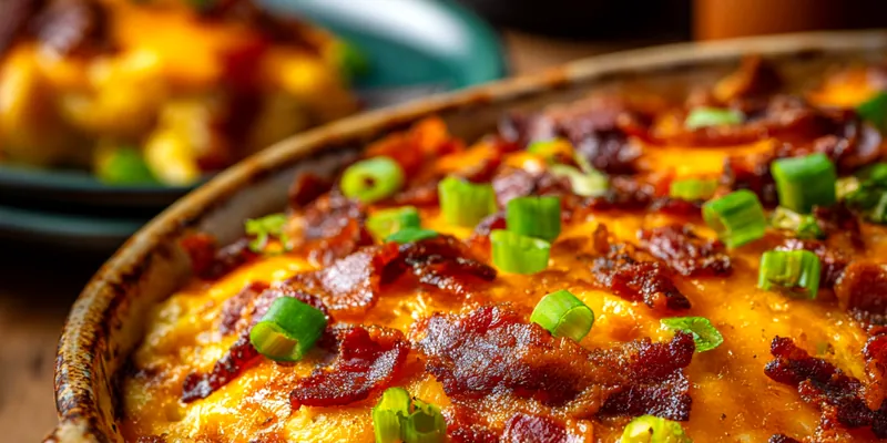 Cheesy Loaded Bacon Burger Keto Casserole