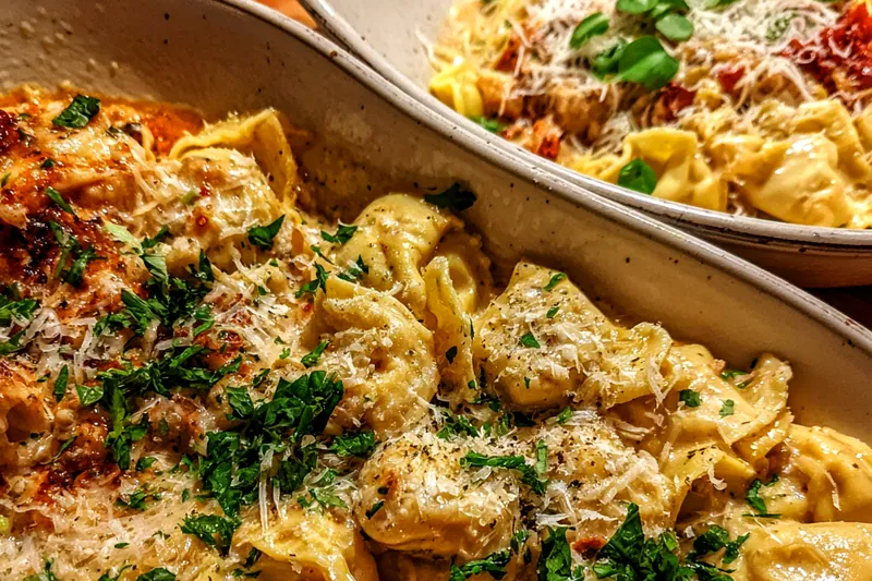 Cooking process for Cheesy Pasta Delight