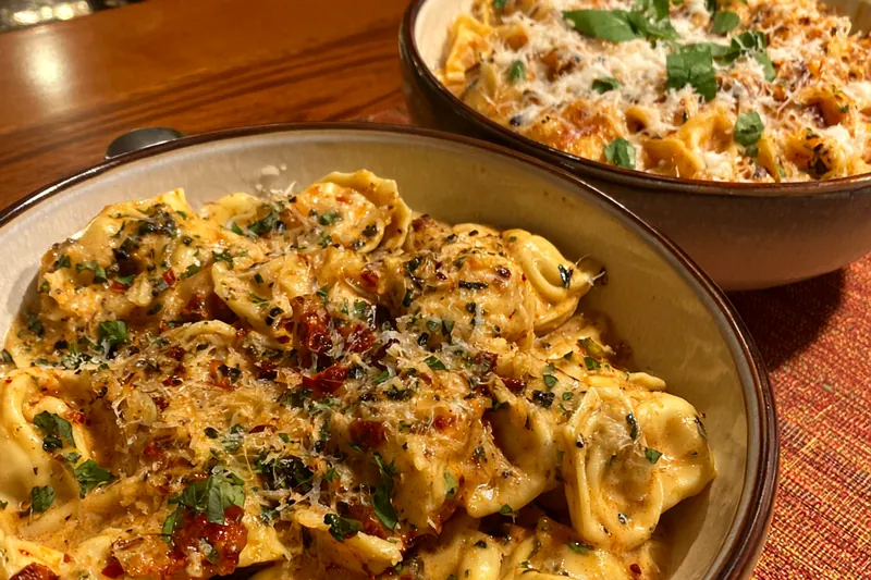 Fresh ingredients for Cheesy Pasta Delight