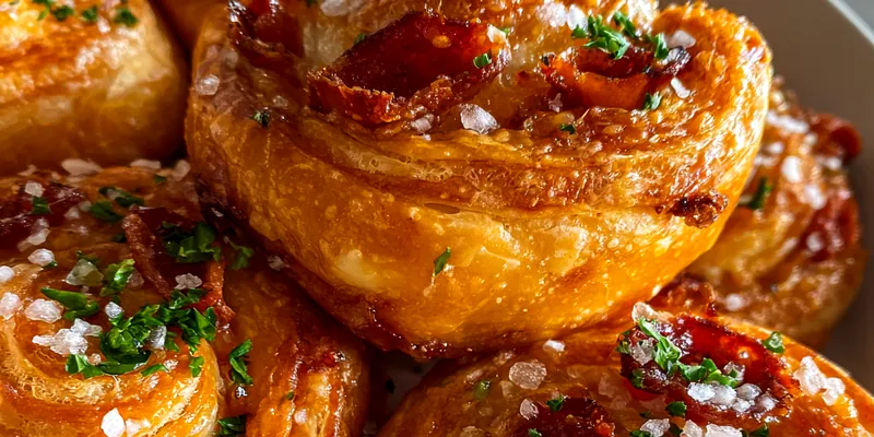 Cheesy Pepperoni Pastry Rolls