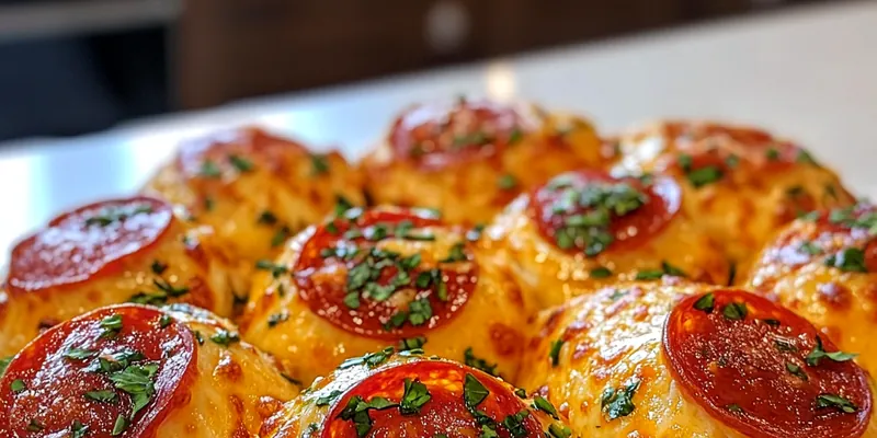 Savory Pepperoni Cheese Puffs
