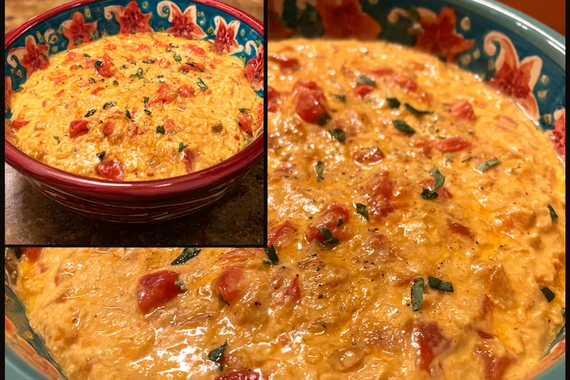 Fresh ingredients for Cheesy Ranch Queso Recipe