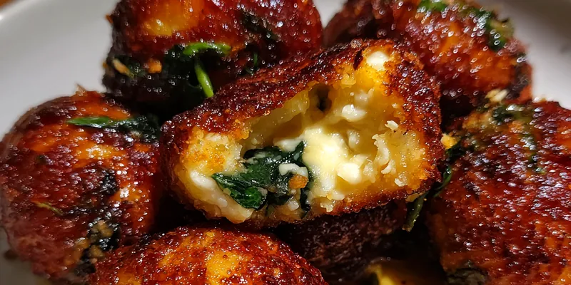 Cheesy Spinach Stuffed Bites